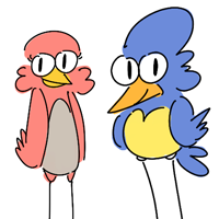 cartoon birds