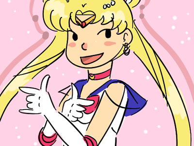 Sailor Moon Pink bkgnd
